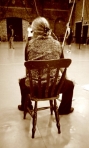 Director Kristine Landon-Smith watching rehearsals. Photo Credit: Anna Nguyen